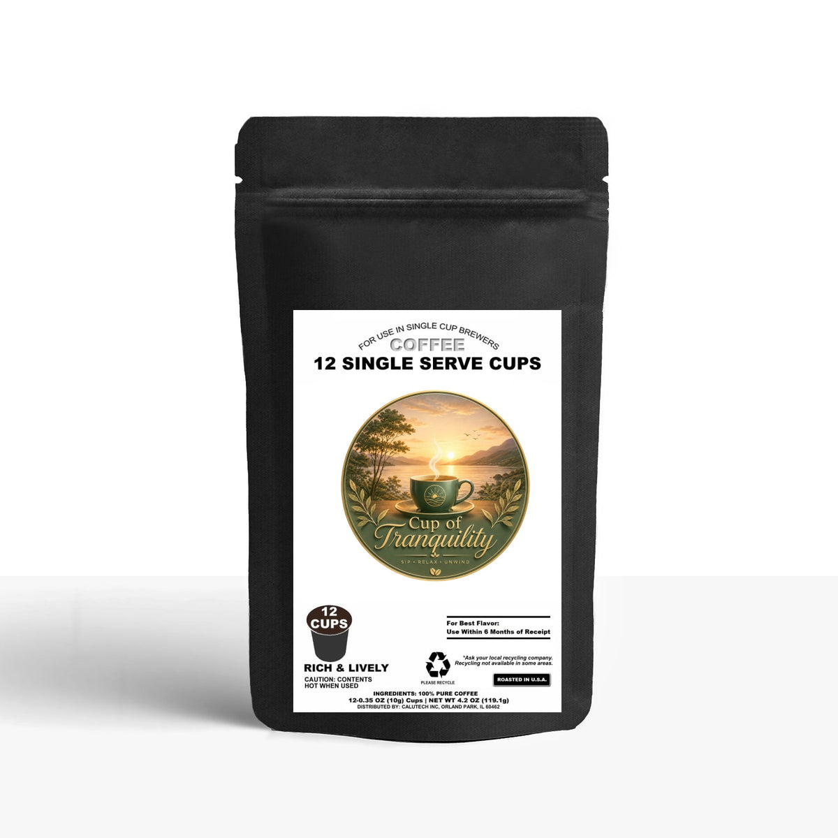 12 Pack Single Serve Coffee Capsules